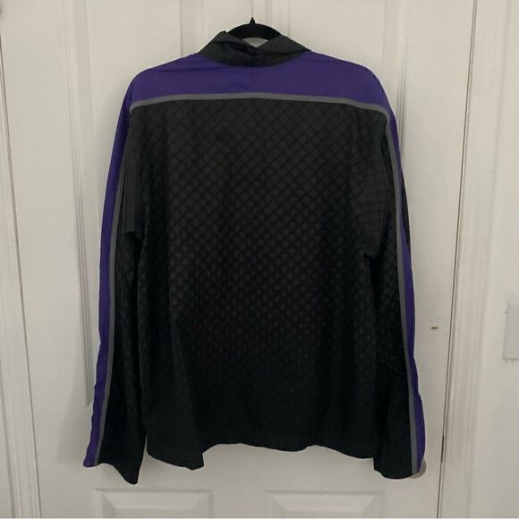 Nike Sportwear Windbreaker Jacket Coat Black Purple Size Medium - Picture 8 of 8